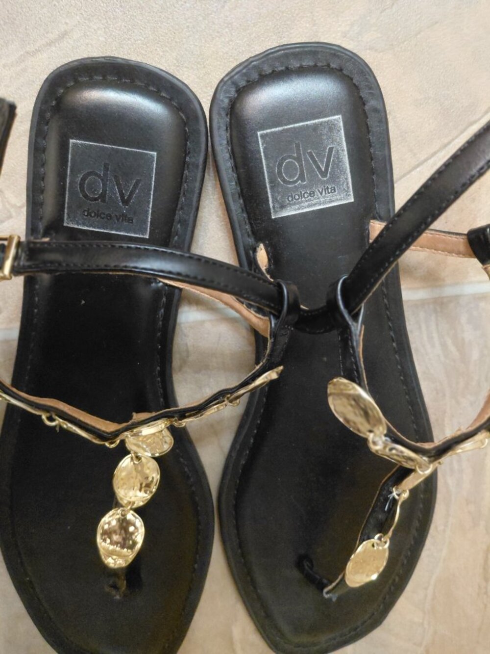 Sandals Black Gold - Picture 3 of 5